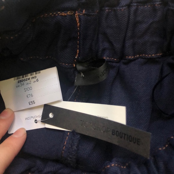 High waisted Cargo Wide Jean || TopShop - Picture 4 of 4